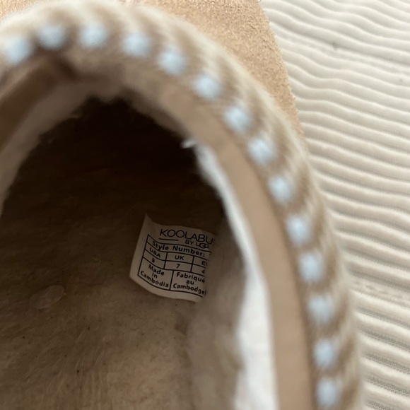 Koolaburra by UGG Women’s Suede Burree Slipper Clog Light Brown Sand Size 9 - Picture 5 of 5